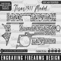 1911 Grip Scroll Pattern